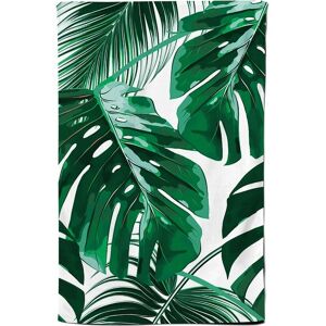 Warren Reed - Designer Tropical Jungle Leaf Pattern Tea Towel in Green Green Warren Reed - Designer Tropical Jungle Leaf Pattern Tea Towel in Green Green