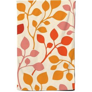 Warren Reed - Designer Colorful Autumn Leaves Tea Towel in Red Red Warren Reed - Designer Colorful Autumn Leaves Tea Towel in Red Red