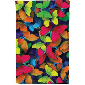 Warren Reed - Designer Rainbow Butterflies Tea Towel in Red Red Warren Reed - Designer Rainbow Butterflies Tea Towel in Red Red