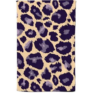 Warren Reed - Designer Leopard Print Tea Towel in Purple Purple Warren Reed - Designer Leopard Print Tea Towel in Purple Purple