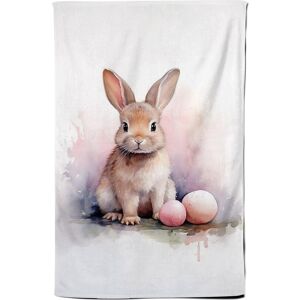Warren Reed - Designer Whimsical Watercolour Easter Bunny Tea Towel Multicolor Warren Reed - Designer Whimsical Watercolour Easter Bunny Tea Towel Multicolor