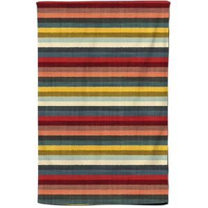 Warren Reed - Designer Multicolour Striped Brish Pattern Tea Towel in Green Green Warren Reed - Designer Multicolour Striped Brish Pattern Tea Towel in Green Green