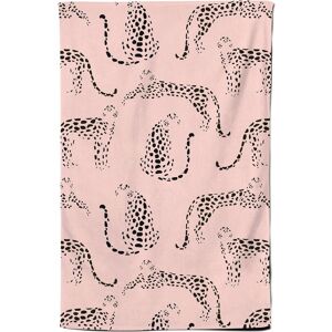 Warren Reed - Designer Abstract Leopard Pattern Tea Towel in Pink Pink Warren Reed - Designer Abstract Leopard Pattern Tea Towel in Pink Pink