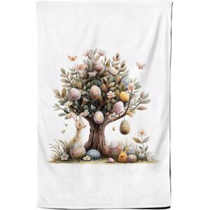 Warren Reed - Designer Easter Tree with Easter Eggs Tea Towel Multicolor Warren Reed - Designer Easter Tree with Easter Eggs Tea Towel Multicolor