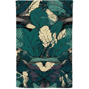 Warren Reed - Designer Green Beige Tropical Leaves Tea Towel Green Warren Reed - Designer Green Beige Tropical Leaves Tea Towel Green