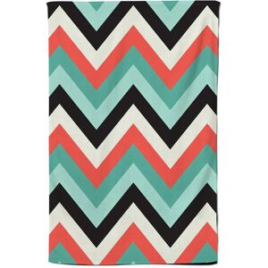 Warren Reed - Designer Geometric Colored Chevron Pattern Tea Towel in Green Green Warren Reed - Designer Geometric Colored Chevron Pattern Tea Towel in Green Green