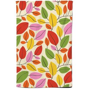 Warren Reed - Designer Autumn Leaves Tea Towel in Red Red Warren Reed - Designer Autumn Leaves Tea Towel in Red Red