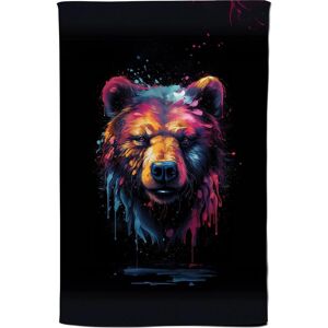 Warren Reed - Designer Splashart Bear Face Tea Towel in Brown Brown Warren Reed - Designer Splashart Bear Face Tea Towel in Brown Brown