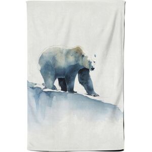 Warren Reed - Designer Polar Bear Watercolour Tea Towel in Brown Brown Warren Reed - Designer Polar Bear Watercolour Tea Towel in Brown Brown