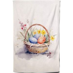 Warren Reed - Designer Watercolour Easter Basket Tea Towel Multicolor Warren Reed - Designer Watercolour Easter Basket Tea Towel Multicolor
