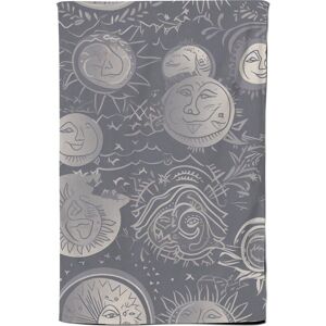 Warren Reed - Designer Sun & Moon in Grey Tea Towel Grey Warren Reed - Designer Sun & Moon in Grey Tea Towel Grey