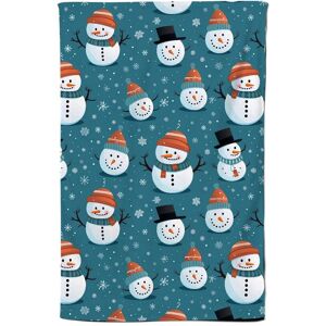 Warren Reed - Designer Jolly Christmas Snowmen Tea Towel in Blue Blue Warren Reed - Designer Jolly Christmas Snowmen Tea Towel in Blue Blue