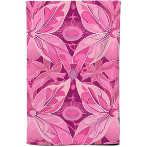Warren Reed - Designer Pink Abstract Floral Design Tea Towel Pink Warren Reed - Designer Pink Abstract Floral Design Tea Towel Pink