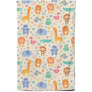 Warren Reed - Designer Cute Pastel Jungle Animals Tea Towel in Yellow Yellow Warren Reed - Designer Cute Pastel Jungle Animals Tea Towel in Yellow Yellow