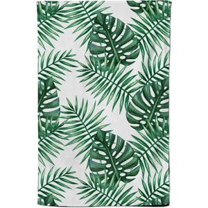 Warren Reed - Designer Watercolour Tropical Leaves Tea Towel in Green Green Warren Reed - Designer Watercolour Tropical Leaves Tea Towel in Green Green