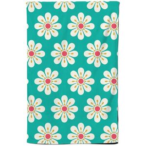 Warren Reed - Designer Daisy Pattern Tea Towel in Green Green Warren Reed - Designer Daisy Pattern Tea Towel in Green Green