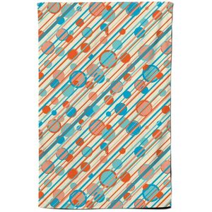 Warren Reed - Designer Retro Stripes & Circles Tea Towel in Blue Blue Warren Reed - Designer Retro Stripes & Circles Tea Towel in Blue Blue