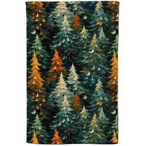 Warren Reed - Designer Impasto Style Christmas Trees Tea Towel in Green Green Warren Reed - Designer Impasto Style Christmas Trees Tea Towel in Green Green