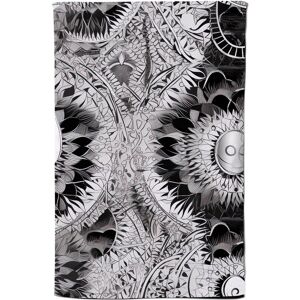 Warren Reed - Designer Abstract Moon & Sun Tea Towel in Grey Grey Warren Reed - Designer Abstract Moon & Sun Tea Towel in Grey Grey
