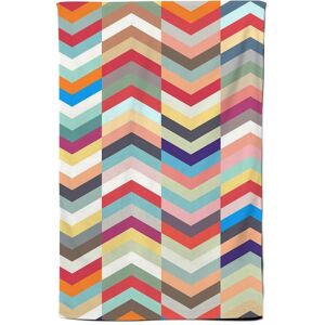 Warren Reed - Designer Geometric Multi Colored Chevron Pattern Tea Towel in Red Red Warren Reed - Designer Geometric Multi Colored Chevron Pattern Tea Towel in Red Red