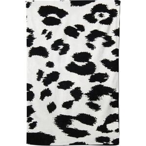 Warren Reed - Designer Black Leopard Print Tea Towel Black Warren Reed - Designer Black Leopard Print Tea Towel Black