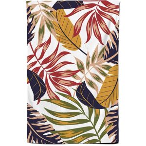 Warren Reed - Designer Hawaiian Style Jungle Leaves Tea Towel in Brown Brown Warren Reed - Designer Hawaiian Style Jungle Leaves Tea Towel in Brown Brown