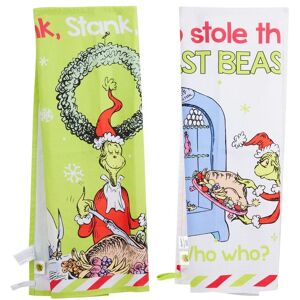 The Grinch Kitchen Towel 2 Pack in Green Green The Grinch Kitchen Towel 2 Pack in Green Green