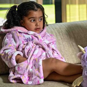 Lulabay Girl's Personalised Unicorn Dressing Gown in Lilac Size: 0-6 m Lilac 0-6 m Lulabay Girl's Personalised Unicorn Dressing Gown in Lilac Size: 0-6 m Lilac 0-6 m