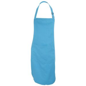 Dennys Catering Bib Apron With Pocket One Size in Mid Blue Mid Blue Dennys Catering Bib Apron With Pocket One Size in Mid Blue Mid Blue