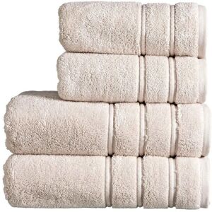 CHRISTY 'Antalya' 100% Turkish Cotton 4 Piece Luxury Bath Towel Set in Beige Beige CHRISTY 'Antalya' 100% Turkish Cotton 4 Piece Luxury Bath Towel Set in Beige Beige