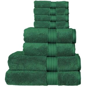 CHRISTY 'Supreme Hygro' Luxury 100% Supima Cotton 8 Piece Towel Sets in Dark Green Dark Green CHRISTY 'Supreme Hygro' Luxury 100% Supima Cotton 8 Piece Towel Sets in Dark Green Dark Green