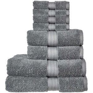 CHRISTY 'Renaissance' Luxury 675GSM Egyptian Cotton 8 Piece Towel Bale in Dark Grey Dark Grey CHRISTY 'Renaissance' Luxury 675GSM Egyptian Cotton 8 Piece Towel Bale in Dark Grey Dark Grey