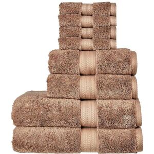 CHRISTY 'Renaissance' Luxury 675GSM Egyptian Cotton 8 Piece Towel Bale in Brown Brown CHRISTY 'Renaissance' Luxury 675GSM Egyptian Cotton 8 Piece Towel Bale in Brown Brown