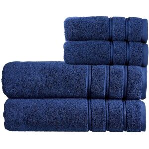 CHRISTY 'Antalya' 100% Turkish Cotton 4 Piece Luxury Bath Sheet Set in Dark Blue Dark Blue CHRISTY 'Antalya' 100% Turkish Cotton 4 Piece Luxury Bath Sheet Set in Dark Blue Dark Blue