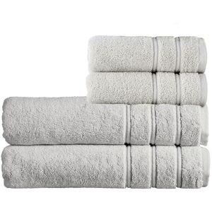CHRISTY 'Antalya' 100% Turkish Cotton 4 Piece Luxury Bath Sheet Set in Light Grey Light Grey CHRISTY 'Antalya' 100% Turkish Cotton 4 Piece Luxury Bath Sheet Set in Light Grey Light Grey