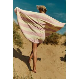 CHRISTY 'Ice Cream' Stripe Extra Large Retro Inspired Beach Towels in Raspberry Raspberry CHRISTY 'Ice Cream' Stripe Extra Large Retro Inspired Beach Towels in Raspberry Raspberry