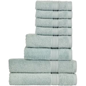 CHRISTY 'Serene' Pastel 100% Combed Cotton 8 Piece Towel Bale in Duck Egg Blue Duck Egg Blue CHRISTY 'Serene' Pastel 100% Combed Cotton 8 Piece Towel Bale in Duck Egg Blue Duck Egg Blue