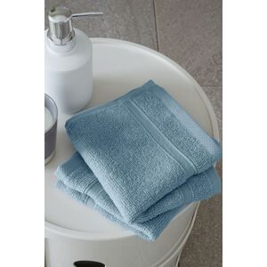 Catherine Lansfield 'Zero Twist' Face Cloth Pair in Blue Blue Catherine Lansfield 'Zero Twist' Face Cloth Pair in Blue Blue