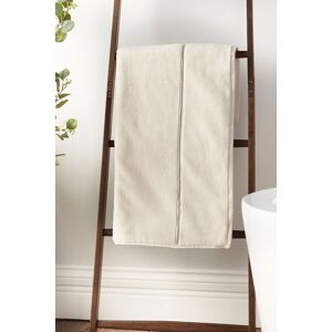 Bianca 'Zero Twist Satin Stitch' Cotton Towel in Cream Cream Bianca 'Zero Twist Satin Stitch' Cotton Towel in Cream Cream