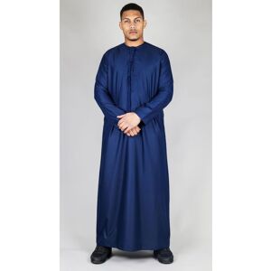 Thobez Men's Thobe Emirati Islamic Clothing String Tassel in Navy Size: 52R Navy 52R Thobez Men's Thobe Emirati Islamic Clothing String Tassel in Navy Size: 52R Navy 52R