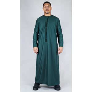 Thobez Men's Thobe Emirati Islamic Clothing String Tassel in Olive Size: 60R Olive 60R Thobez Men's Thobe Emirati Islamic Clothing String Tassel in Olive Size: 60R Olive 60R