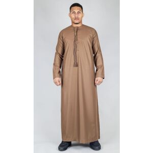 Thobez Men's Thobe Emirati Islamic Clothing String Tassel in Bronze Size: 56R Bronze 56R Thobez Men's Thobe Emirati Islamic Clothing String Tassel in Bronze Size: 56R Bronze 56R