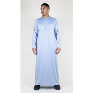 Thobez Men's Satin Emirati Thobe Islamic Clothing in Grey Size: 58S Grey 58S Thobez Men's Satin Emirati Thobe Islamic Clothing in Grey Size: 58S Grey 58S