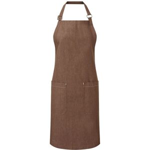 Premier Fairtrade Certified Denim Apron in Brown Brown Premier Fairtrade Certified Denim Apron in Brown Brown