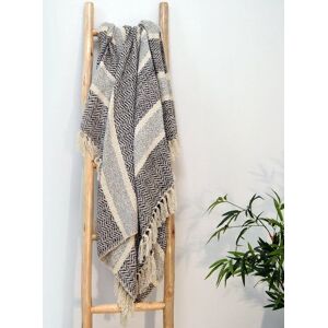 Allure Bath Fashions Herringbone Throw Blanket in Grey Size: 125 cm x 150 cm Grey 125 cm x 150 cm Allure Bath Fashions Herringbone Throw Blanket in Grey Size: 125 cm x 150 cm Grey 125 cm x 150 cm