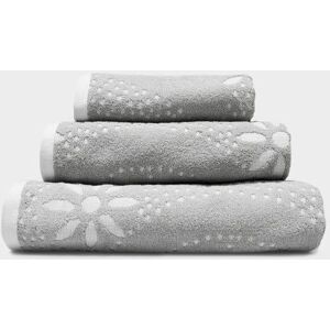 Allure Bath Fashions Sculpted Floral Patterned Bath Towel in Light Grey Light Grey Allure Bath Fashions Sculpted Floral Patterned Bath Towel in Light Grey Light Grey