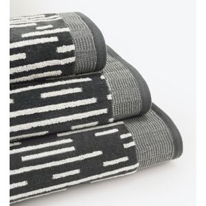 Allure Bath Fashions Pop Up Zero Twist Barcode Stripe Towels in Charcoal Size: Bath Sheet Charcoal Bath Sheet Allure Bath Fashions Pop Up Zero Twist Barcode Stripe Towels in Charcoal Size: Bath Sheet Charcoal Bath Sheet