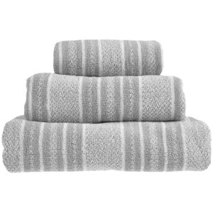 Allure Bath Fashions Patterned Striped Towels - Grey Size: Bath Sheet Grey Bath Sheet Allure Bath Fashions Patterned Striped Towels - Grey Size: Bath Sheet Grey Bath Sheet