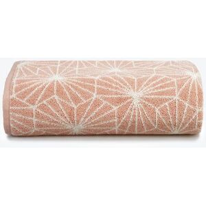 Allure Bath Fashions Geometric Design Jacquard Bath Towel in Pale Pink Size: Bath Sheet Pale Pink Bath Sheet Allure Bath Fashions Geometric Design Jacquard Bath Towel in Pale Pink Size: Bath Sheet Pale Pink Bath Sheet