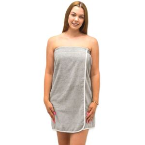 Allure Bath Fashions Women's Adjustable Shower Towel Wrap - S/M in Silver Silver Allure Bath Fashions Women's Adjustable Shower Towel Wrap - S/M in Silver Silver